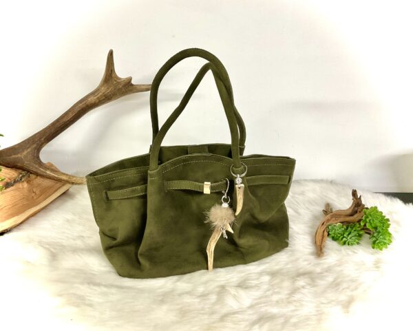Beutel Tasche mit Taschen Charm – Bild 3