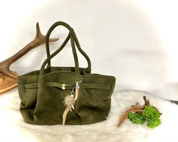 Beutel Tasche mit Taschen Charm – Bild 4