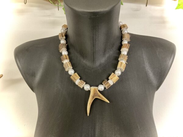 Kette mit Rehbock Gehörn – Bild 3
