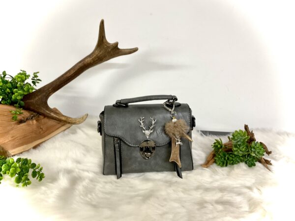 Kleine Tasche mit Gehörn Taschen Anhänger – Bild 2