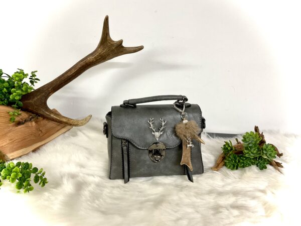 Kleine Tasche mit Gehörn Taschen Anhänger – Bild 3
